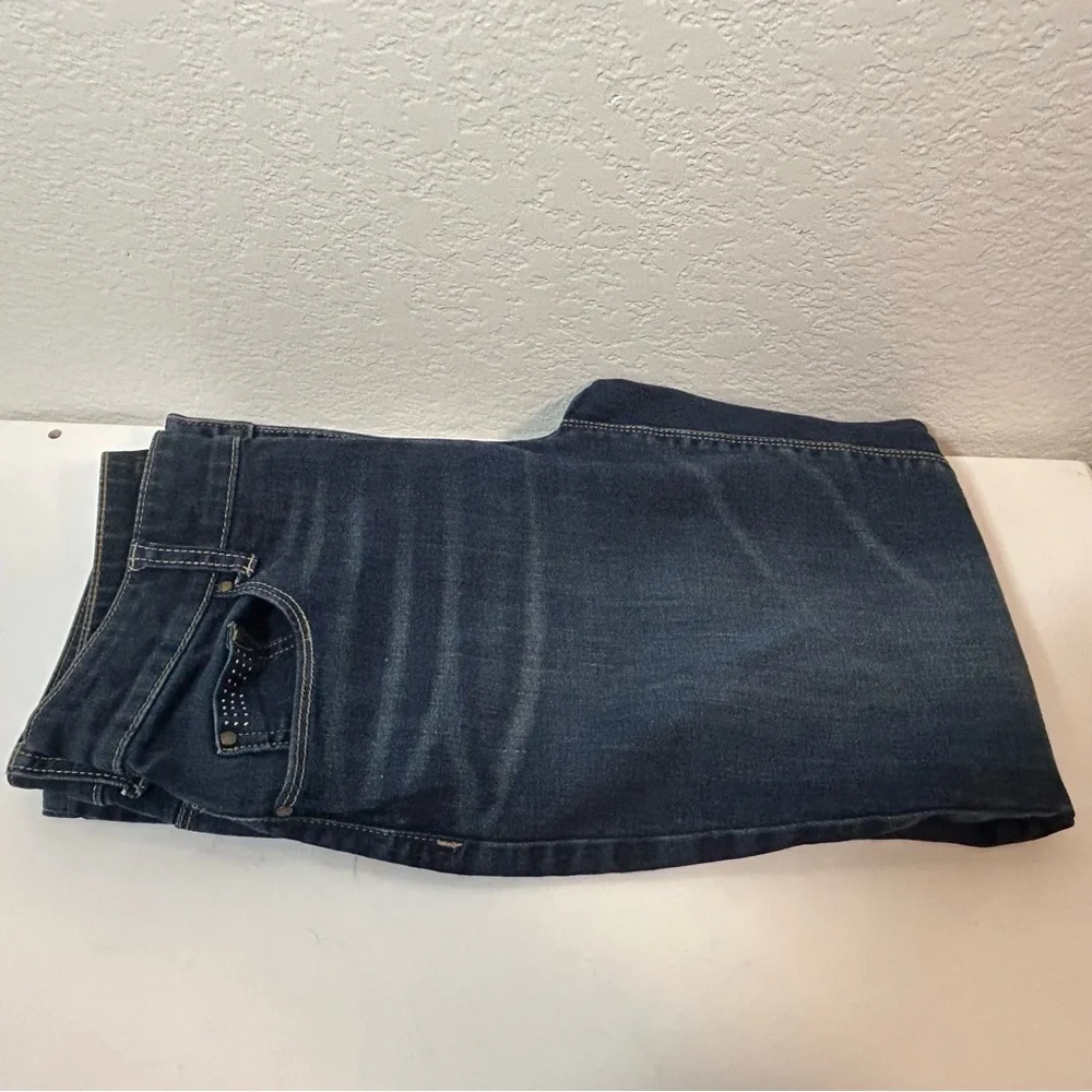 Chico’s Women's Platinum Straight Jeans Ultimate Fit Denim Size 0 Reg
